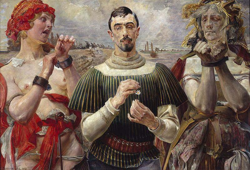 Jacek Malczewski Polish Hamlet - Portrait of Aleksander Wielopolski. oil painting image